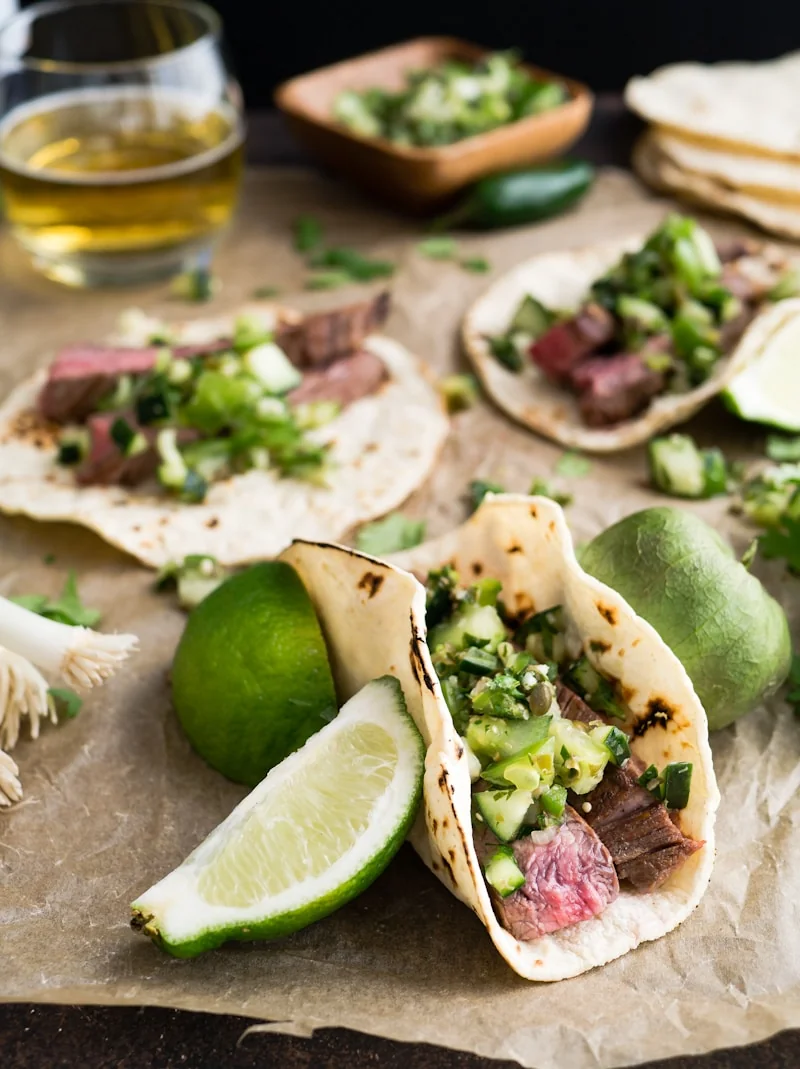 Authentic Mexican food preparation